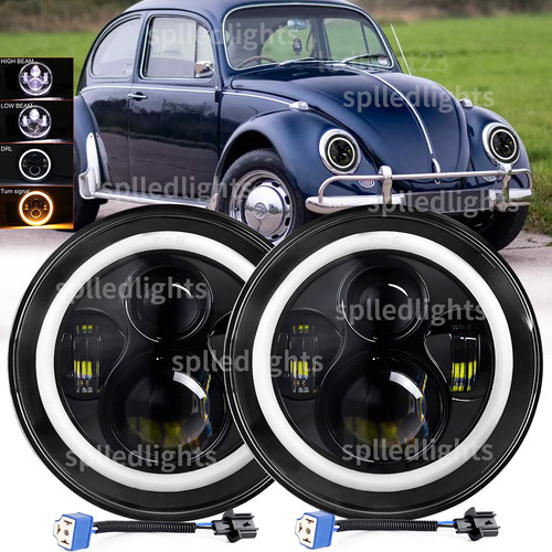 Fit volkswagen beetle led - beetle, 7"