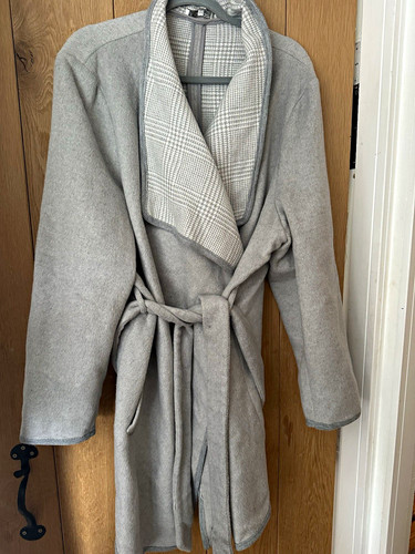 Rjr john rocha grey wrap - wrap, coat