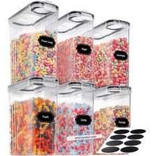 Airtight Food Storage Container  Set Kitchen Pantry Dry Food Cereal Dispenser