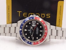 ROLEX GMT MASTER II 16710T PEPSI SEL 2004 NO HOLES BOX & PAPERS ITALY NO POLISHED
