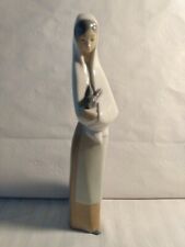 Vintage Lladro Figurine Lady With Bunny (NAO) Hand Made In Spain Number 525...