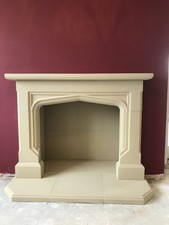 Gothic Style Stone Fireplace