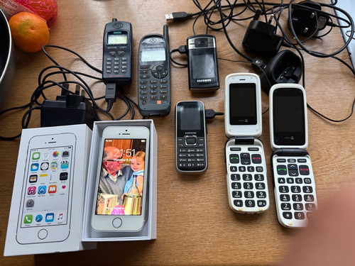 Vintage mobile phones - , and