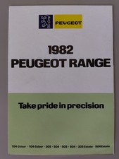 Peugeot Range Leaflet/Brochure