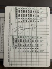Seve Ballesteros- Beautiful Hand Signed Signature on a Masters Scorecard !?