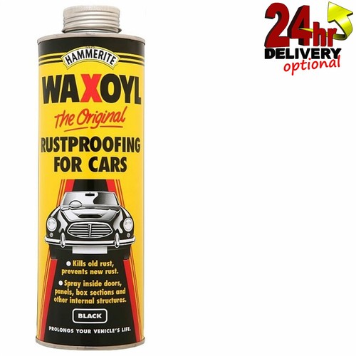 Hammerite 1litre black - hammerite, waxoyl