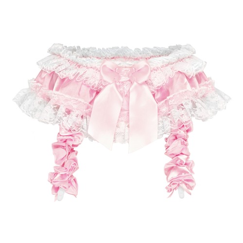 Satini frilly lace satin sissy - satini,