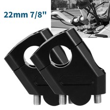 CNC Motorcycle Handlebar Riser Mount Clamp 22mm 7/8" Bar Clamp for Suzuki Yamaha