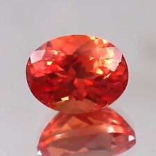 AAA Natural Ceylon Padparadscha Sapphire Loose Oval Gemstone Cut 2.81 CT