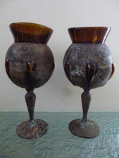 Pair Vintage Handmade Medieval