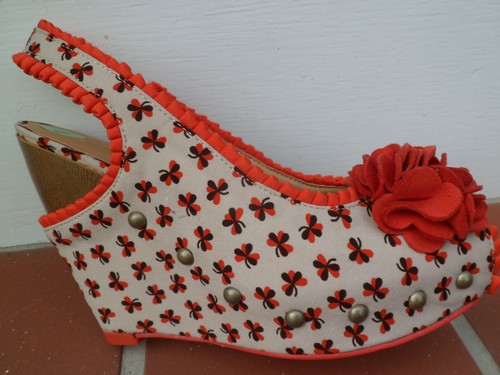 New ruby shoo wedges - ruby, 4