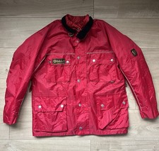 Vintage Red Made In England Belstaff Roadmaster Motorcycle Jacket