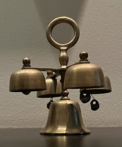 Vtg brass bells communion - vtg,