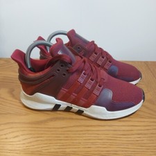 Adidas Originals EQT Adv 91-16  Trainers UK Size 5 Red Burgundy Shoes Sneakers 
