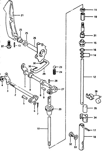 Suzuki genuine nut - nut, dt65