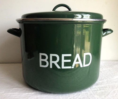 Large green enameled metal - enameled,