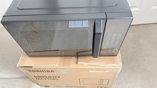 Toshiba black mirror microwave - black,