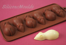 6 cell Sugar Mice Mouse Chocolate Candy Silicone Bakeware Mould Cake Resin Wax