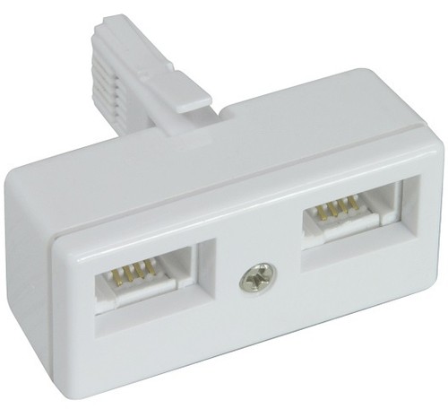 Telephone double adaptor 2 - bt,