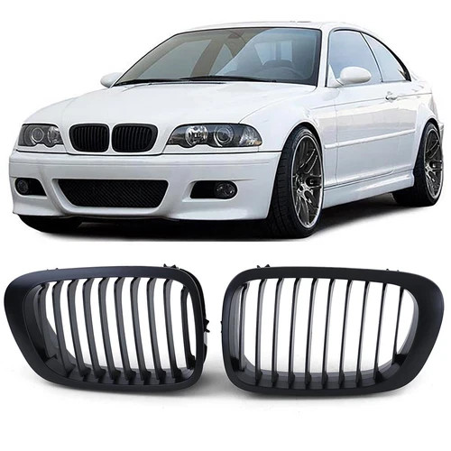 Black front grille bumper - front, for