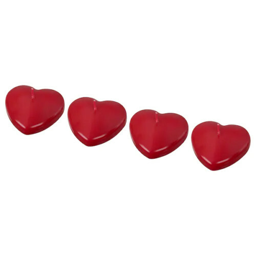 4piece set white heart shaped - set,