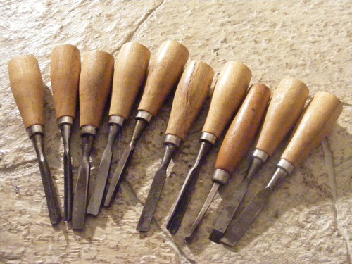 Used wood carving chisel - used,