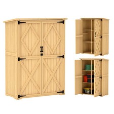Outsunny Wooden Tool Storage