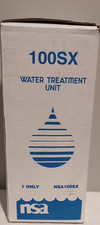 NSA 100SX UNDER COUNTER BACTERIOSTATIC POLY GLASS WATER FILTER NEW W/ FITTINGS