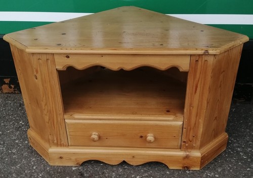 Pine corner unit ref - pine, tv