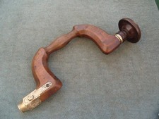 Lovely traditional beech carpenter's brace, by Brown & Flather.