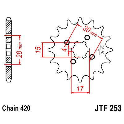 Sprockets gear 253 - jt,
