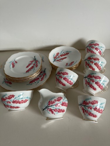 Colclough unusual floral pink - colclough,