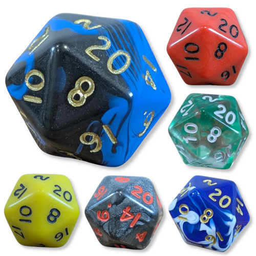 D20 twenty sided dice 20mm - twenty-sided,
