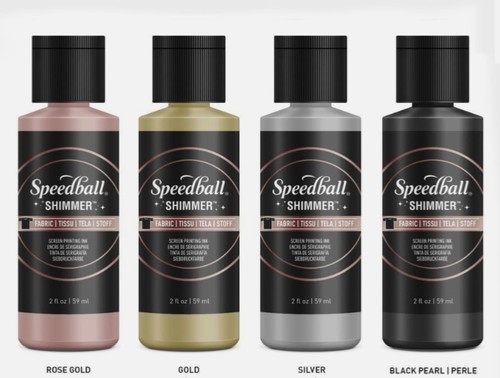 Fabric screen printing ink set - fabric,