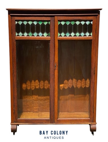 Antique oak larkin bookcase - antique,
