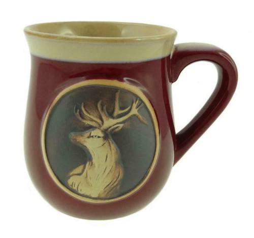 Stoneware piping hot mug - piping,