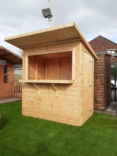 6x4 garden bar shed wooden - garden,