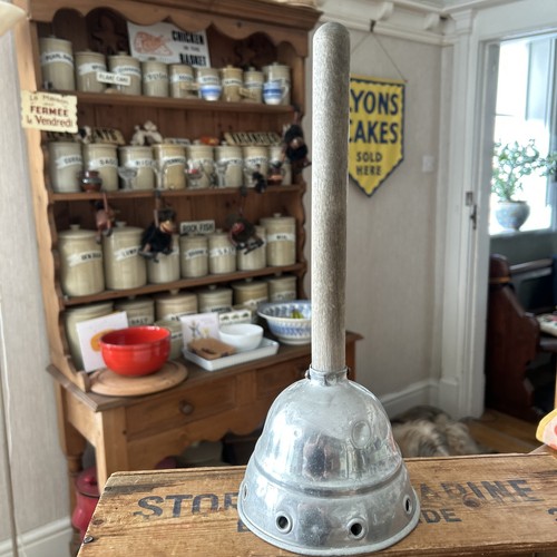 Vintage aluminium wooden - aluminium, &