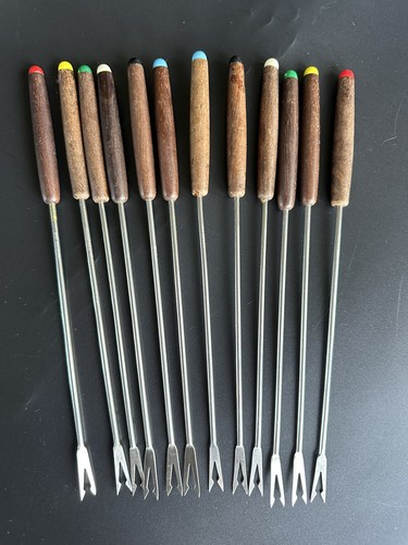12x vintage fondue - 12x, forks