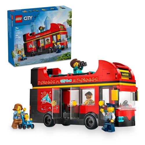 Lego city red double decker - city,