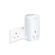TP-LINK TL-PA9020P AV2000 2-Port Gigabit Passthrough Powerline Single Adapter UK