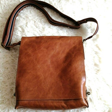 Mulberry Leather Shoulder Bag Auth Brown Medium Women UK 114982