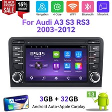 7" Double 2 DIN Car Stereo Android 12 For Audi A4 B6 B7 S4 Head Unit Radio 3+32G