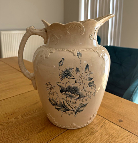 Antique victorian blue floral - victorian,
