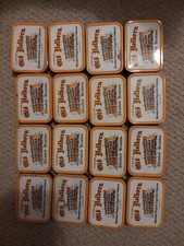 Vintage Lloyd's Old Holborn empty tobacco tins. Orange and white edition.