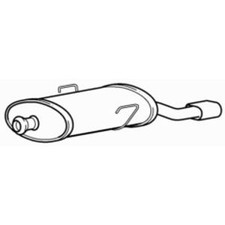 Rear Exhaust Silencer Back Box