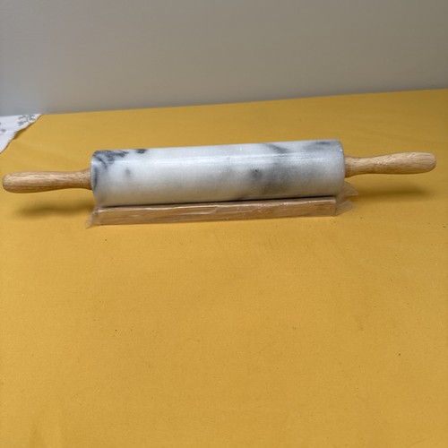 Marble rolling pin with wooden - marble,