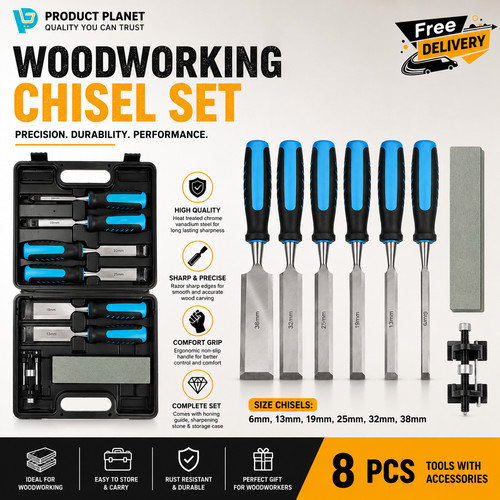 Professional wood chisel - wood, set