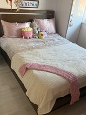 Dreams wood king size Ottoman Storage Bed good condition with mattress 