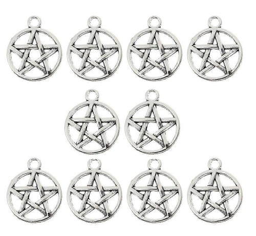 Pentagram pagan star - star, charms